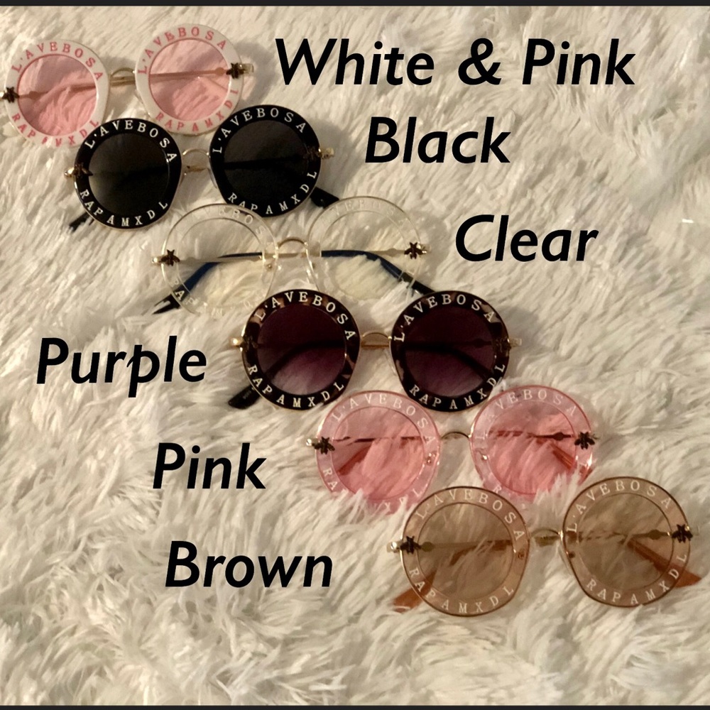 Round Letter Sunglasses